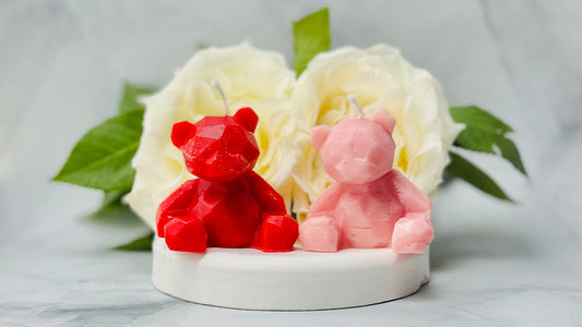 Love Bear Valentines Day Candle (Scented)