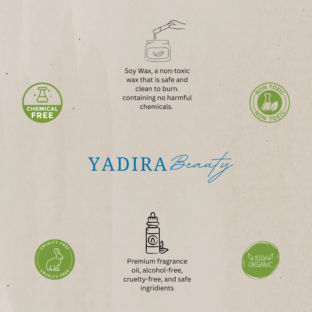 Orange Blossom Scented Soy Wax Candle