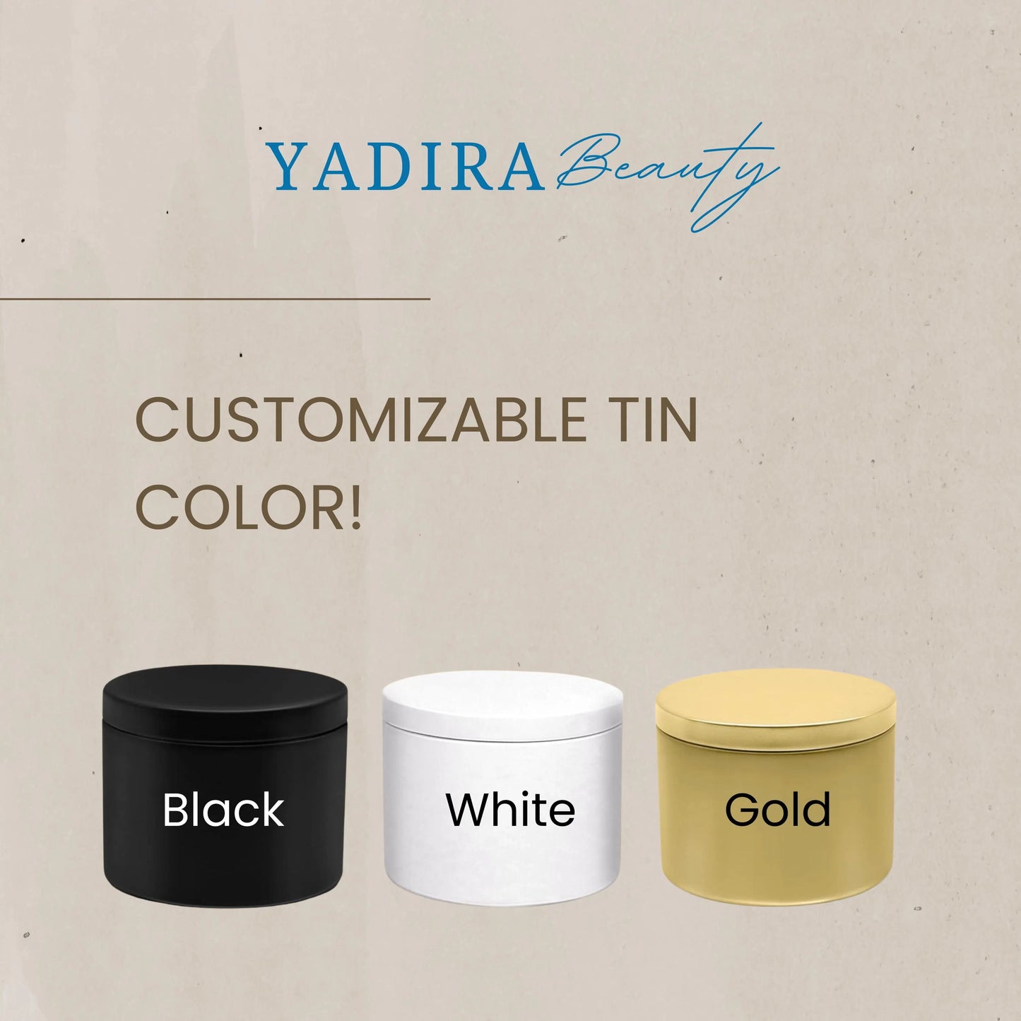 Vanilla Bean Scented Soy Wax Candle