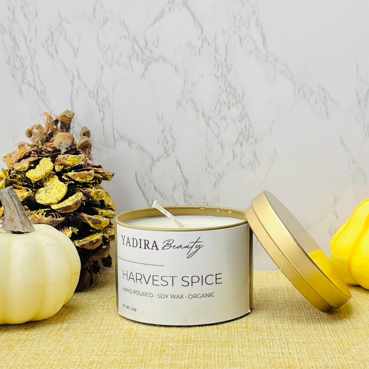 Harvest Spice Scented Soy Wax Candle