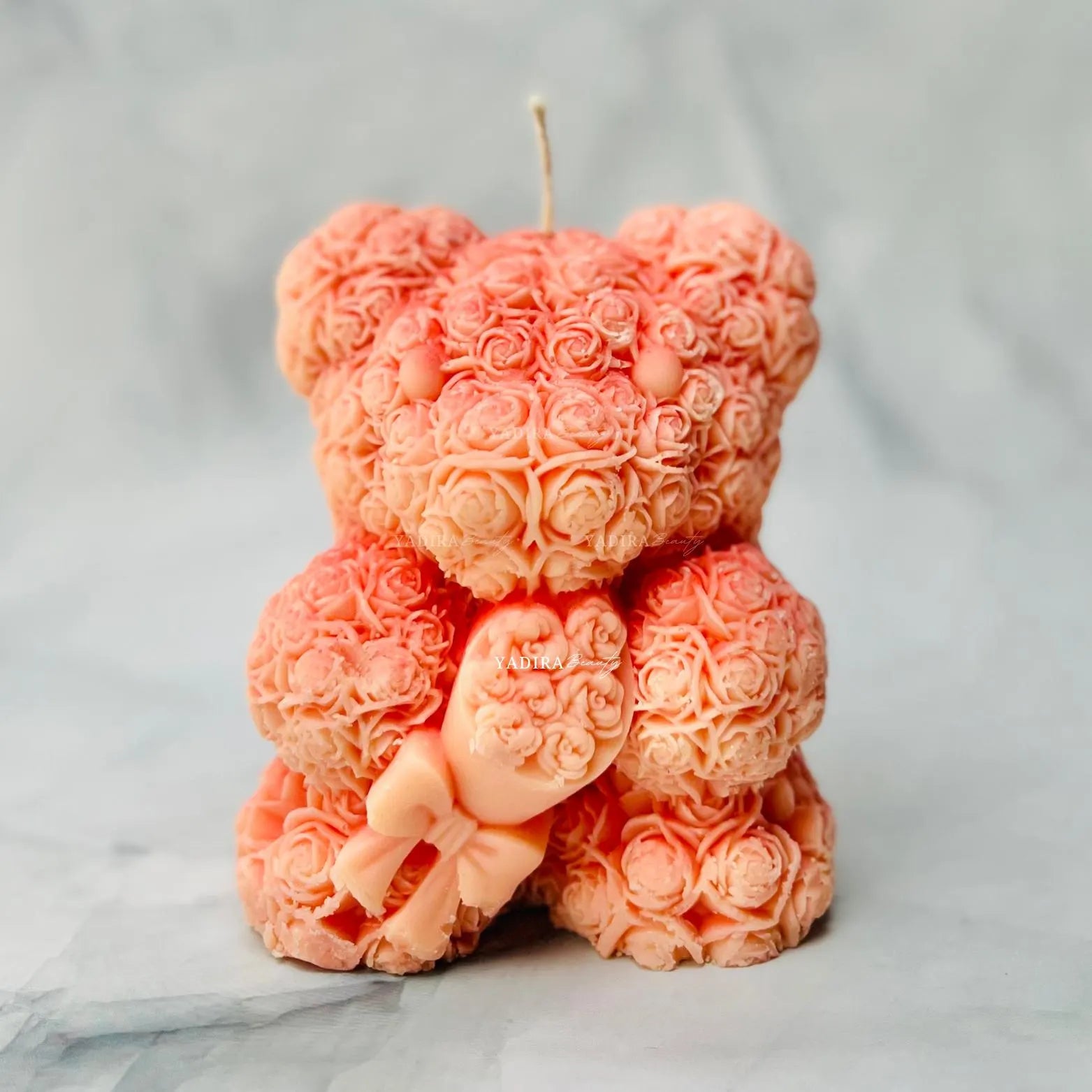 Valentine's Rossete Bear Soy Wax Scented Candle