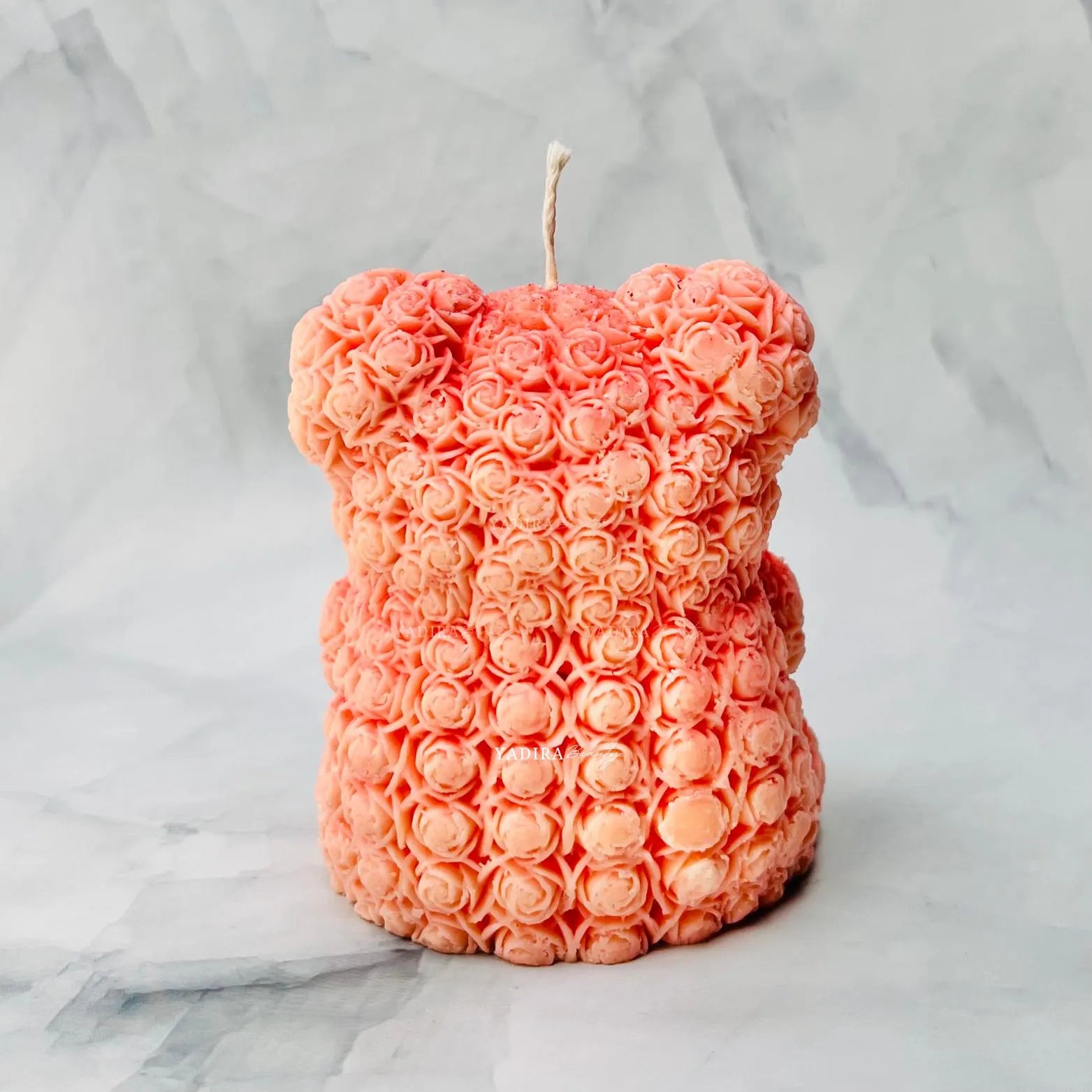 Valentine's Rossete Bear Soy Wax Scented Candle