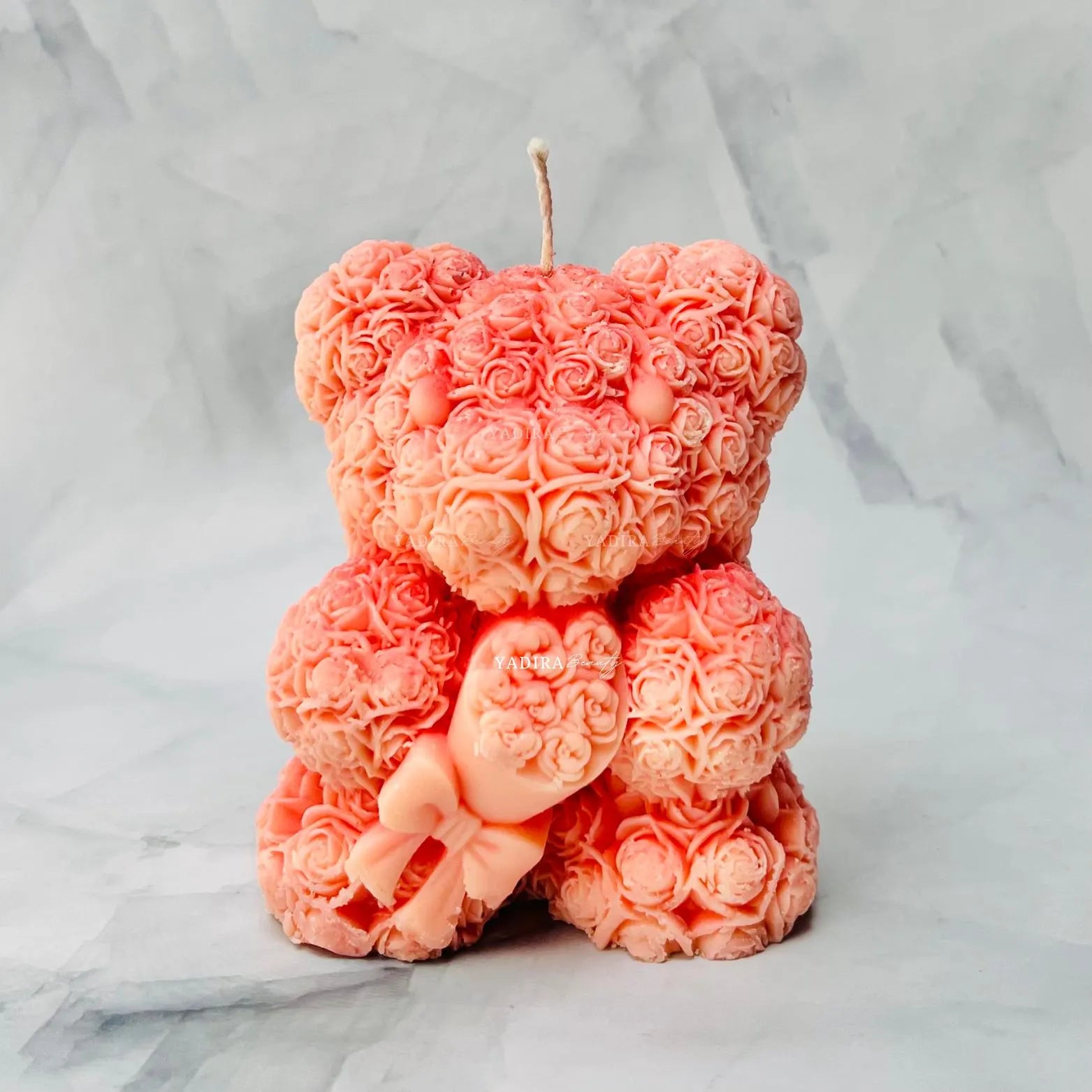 Valentine's Rossete Bear Soy Wax Scented Candle