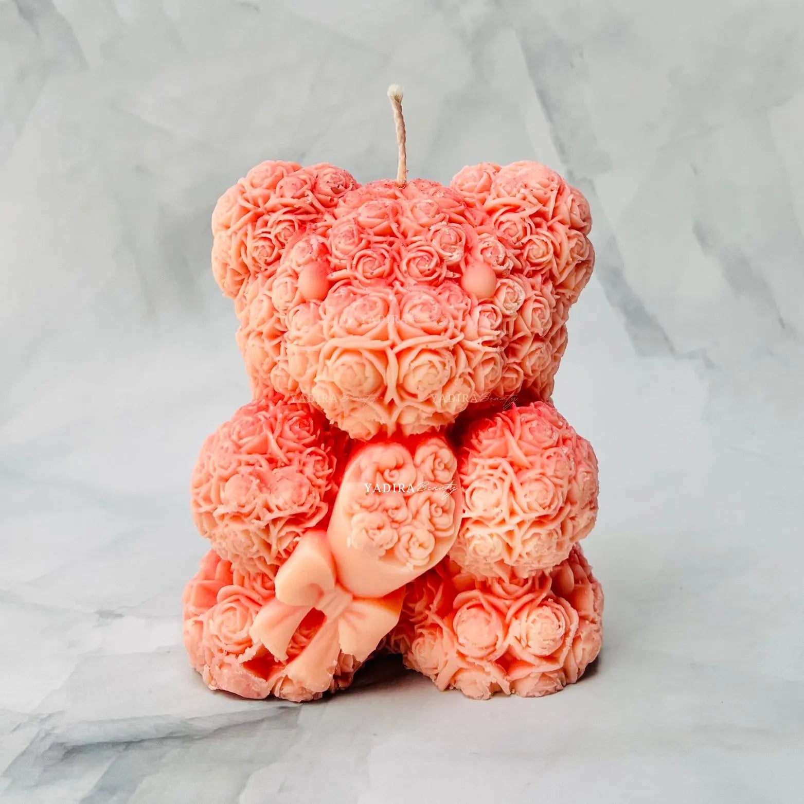 Valentine's Rossete Bear Soy Wax Scented Candle