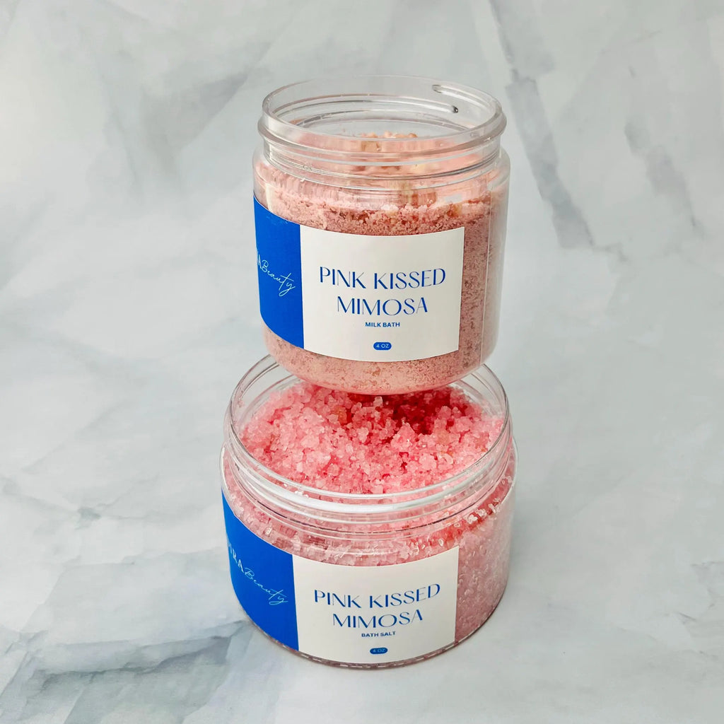 Pink Kissed Mimosa Scented—Milk Bath & Bath Salt
