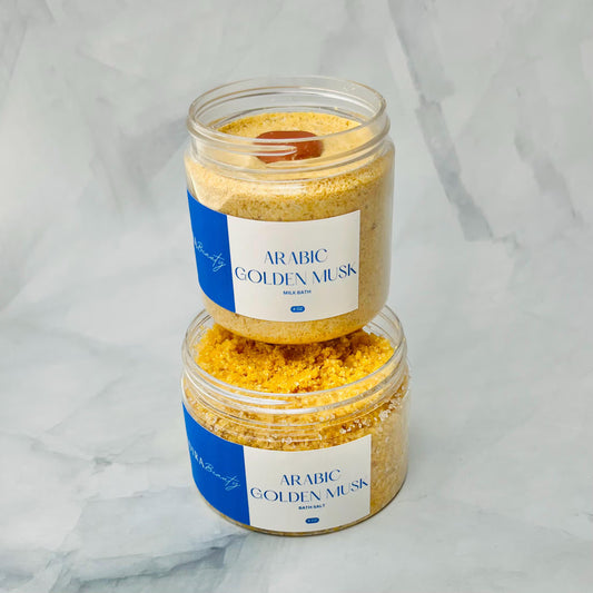 Arabic Golden Musk Milk Bath & Bath Salt Set